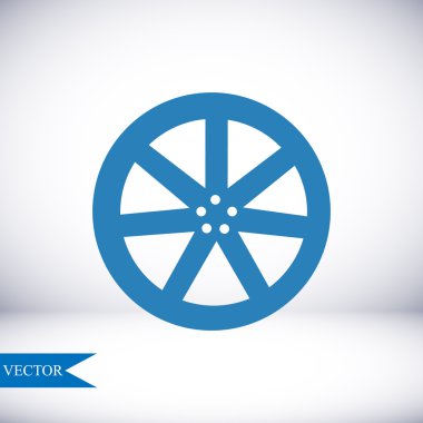 tekerlek disk vektör simgesi