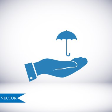 El simgesi olan şemsiye