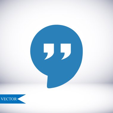 Alıntı vektör simgesi