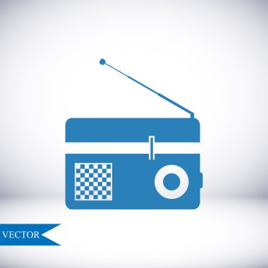 Radyo vektör simgesi