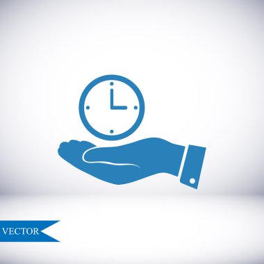 Saat vektör simgesi