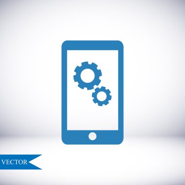 Akıllı telefon vektör simgesi