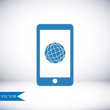 Akıllı telefon vektör simgesi