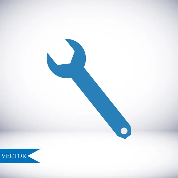 Stock vector wrench vector icon