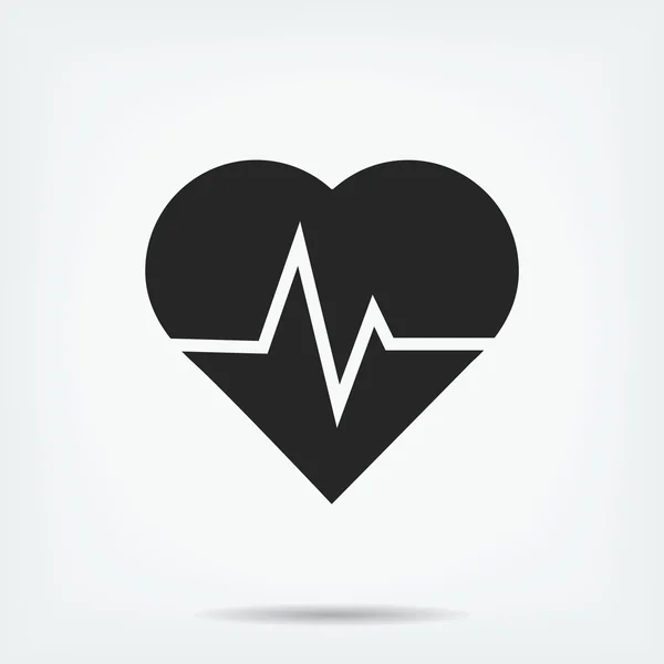 Heartbeat vector pictogram — Stockvector