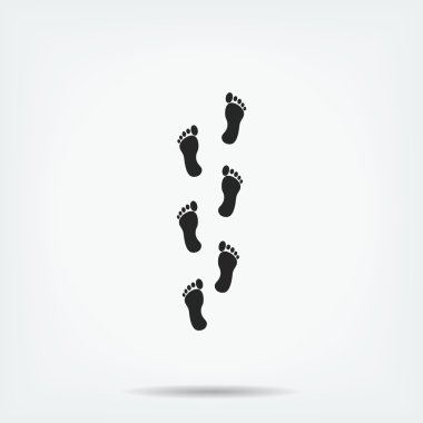 Adım vektör simgesi