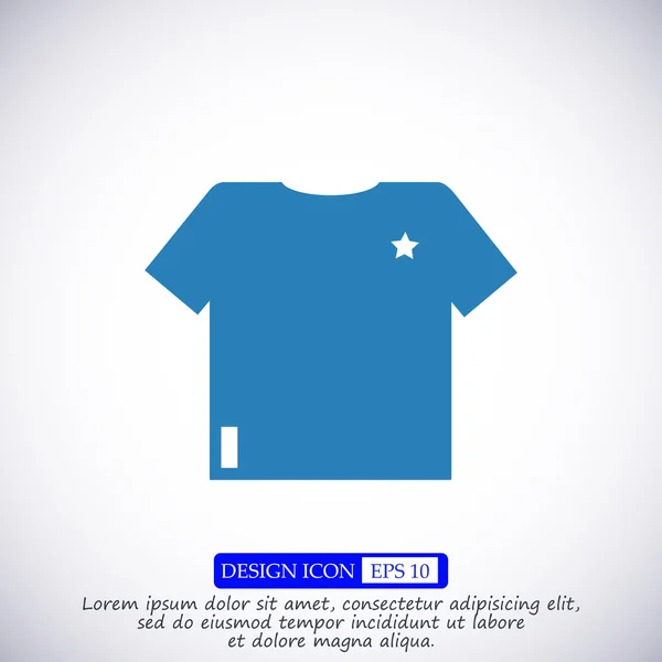 Camiseta Icono plano — Archivo Imágenes Vectoriales