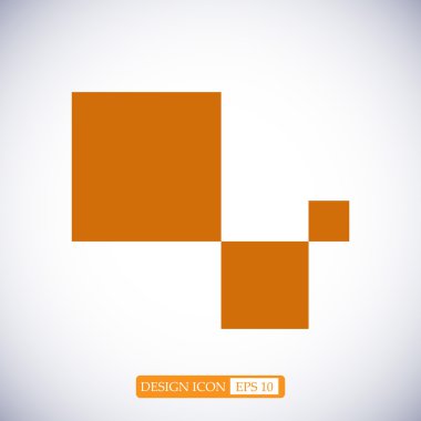 Küpleri düz simgesi