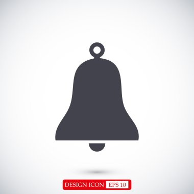Bell düz simgesi