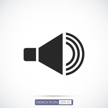 düz hoparlör simgesi