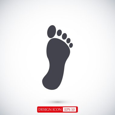 siyah ayak izi simgesi