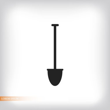 Kürek düz simgesi