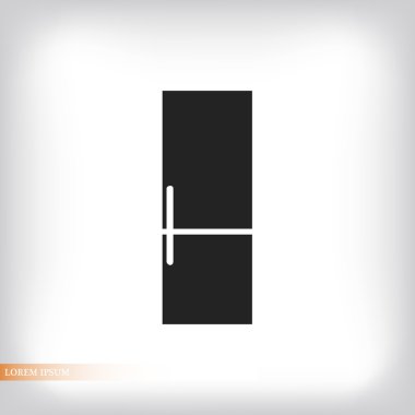 Buzdolabı düz simgesi