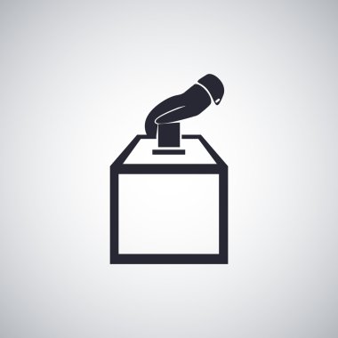 Referandum düz simgesi