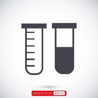 Tüpler düz simgesi