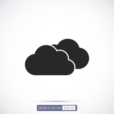 Hava bulutlar simgesi