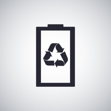 Pil yük düz simgesi