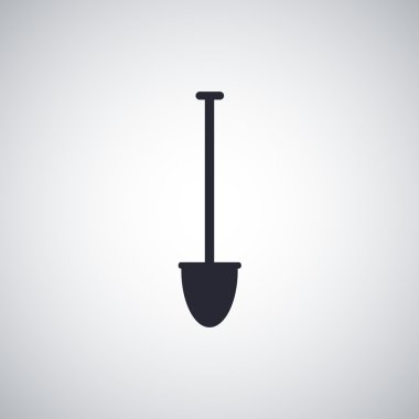 Kürek düz simgesi