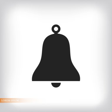 Bell düz simgesi