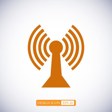 Comunication düz simgesi