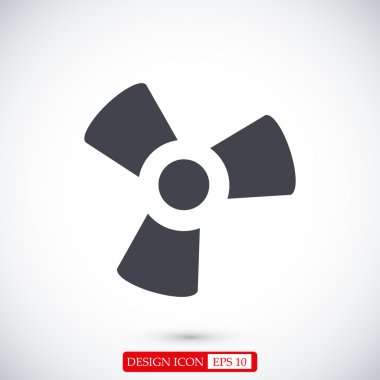 siyah fan ve pervane simgesi