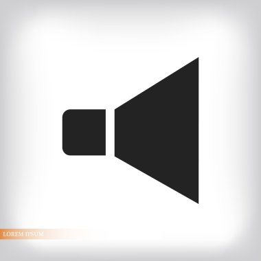 düz hoparlör simgesi