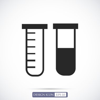 Tüpler düz simgesi