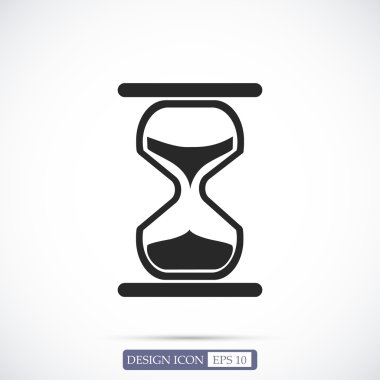 kum saati düz simgesi