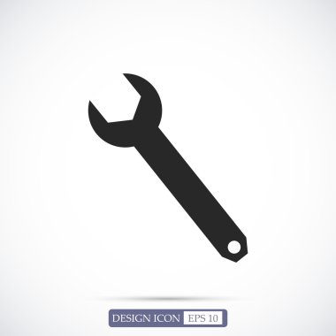 Düz İngiliz anahtarı simgesini