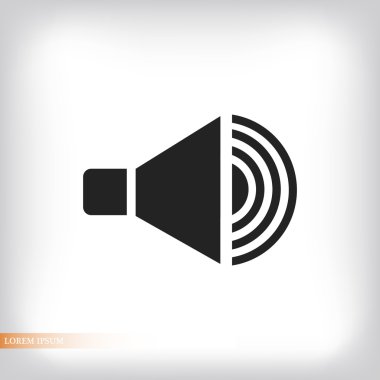 düz hoparlör simgesi