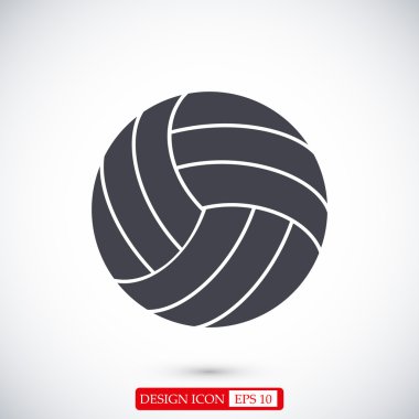 Basketbol topu düz simgesi