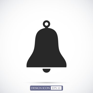 Bell düz simgesi