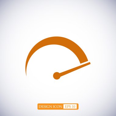 hız göstergesi düz simgesi