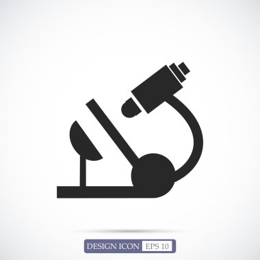 Mikroskop Düz Simgesi