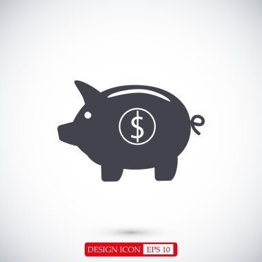 Domuz kumbarası - para biriktirme simgesi
