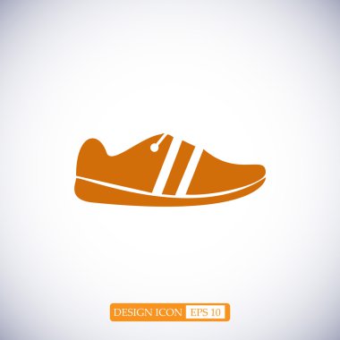  Ayakkabı düz simgesi