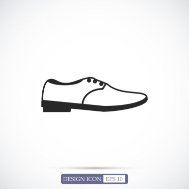  Ayakkabı düz simgesi