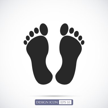 ayakları düz simgesi