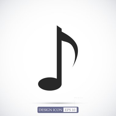 müzik notası düz simgesi