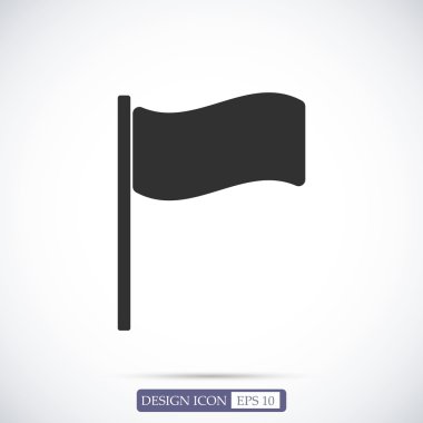 bayrak düz simgesi