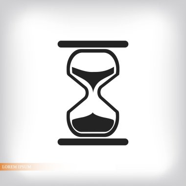 kum saati düz simgesi