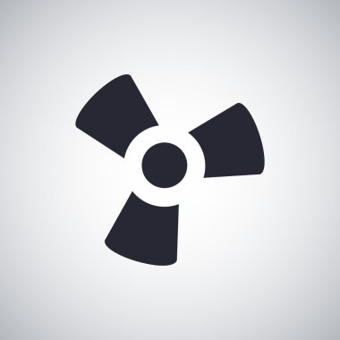 siyah fan ve pervane simgesi