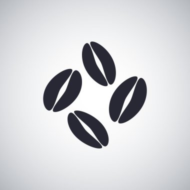 kahve çekirdekleri düz simgesi