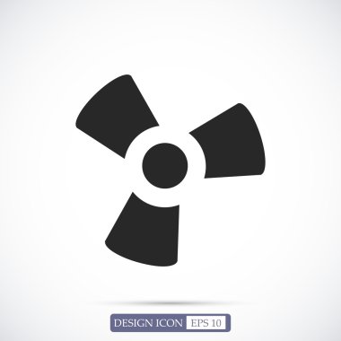 siyah fan ve pervane simgesi