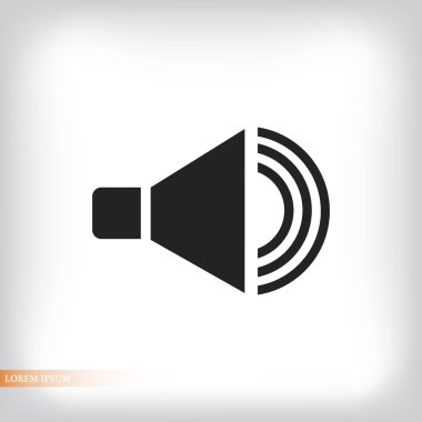 düz hoparlör simgesi