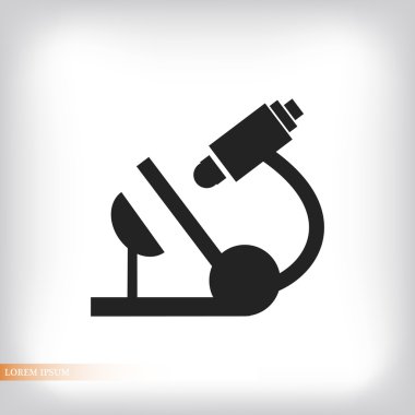 Mikroskop Düz Simgesi