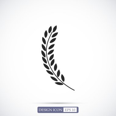 Buğday düz simgesi