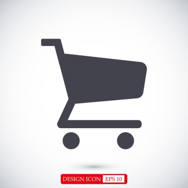 alışveriş grafik düz simgesi