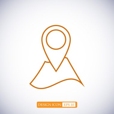 Navigator Kılavuzu düz simgesi