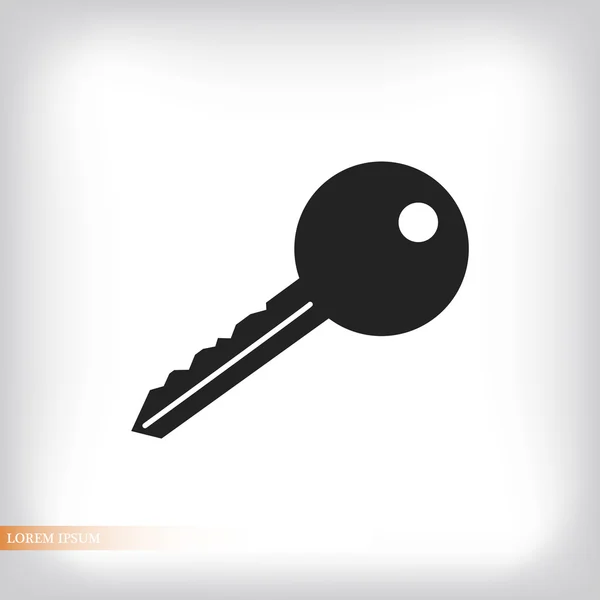 Ikona klucz znak — Wektor stockowy